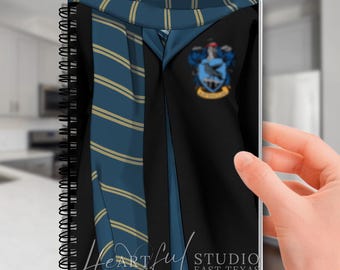 Personalized 2026 Blue House Wizard Inspired Planner, Handmade Wizard Journal, Potter Themed Organizer