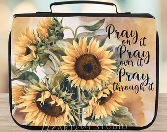 Pray Sunflowers Book Tote
