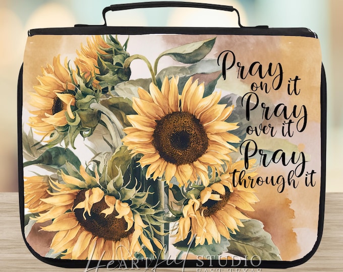 Pray Sunflowers Book Tote