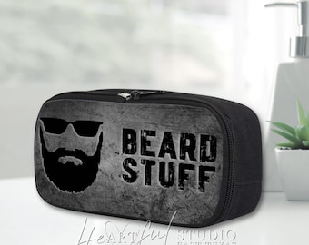 Beard Stuff Zipper Pouch: Personalized Travel Organizer