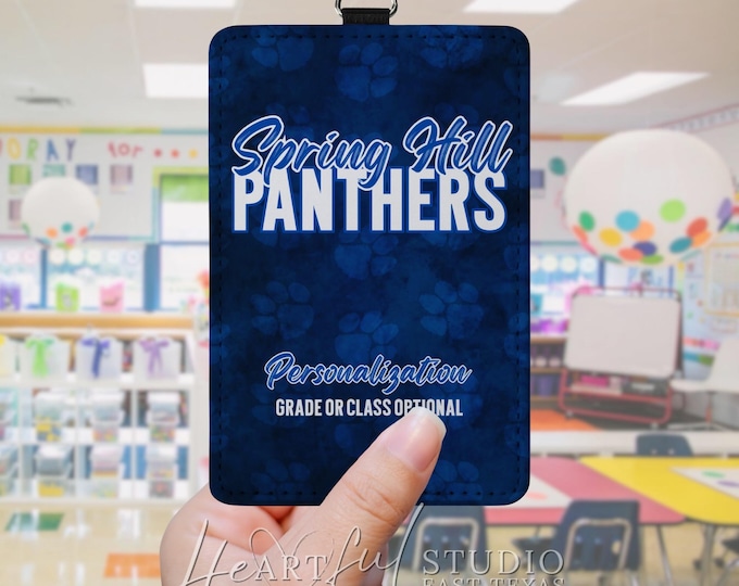 School Mascot Badge Holder: Show Your Pride