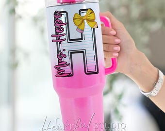 Personalized Initial & Name 40oz Tumbler