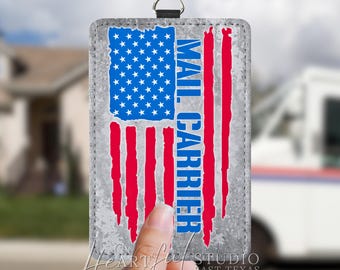 USPS Mail Carrier Personalized Badge Holder