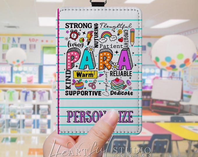 Paraprofessional Badge Holder: Durable ID Display