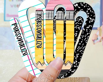 School Theme Jumbo Paperclip Set