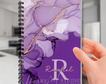 Handcrafted Weekly Agenda Planner: Personalized Monogram Gift
