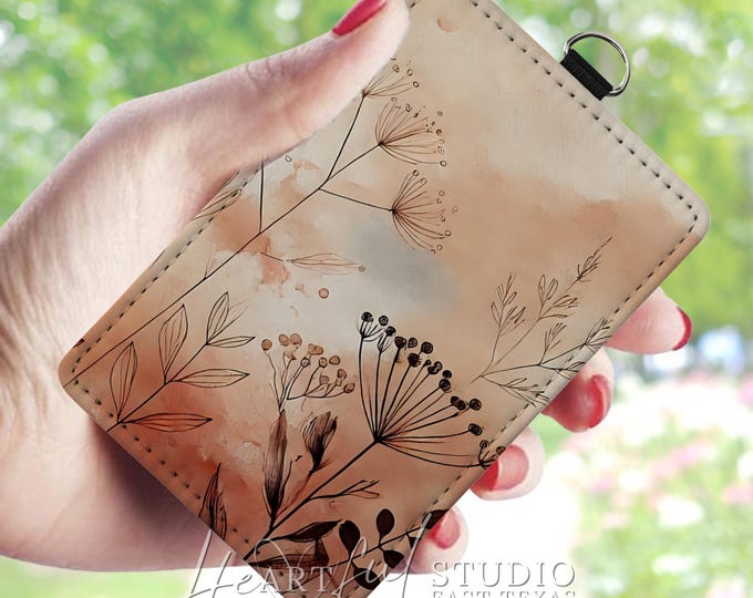 Autumn Inspired Watercolor Card Wallet