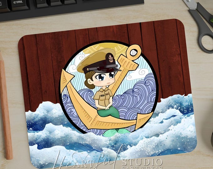 Navy Chief Mermaid Mousepad