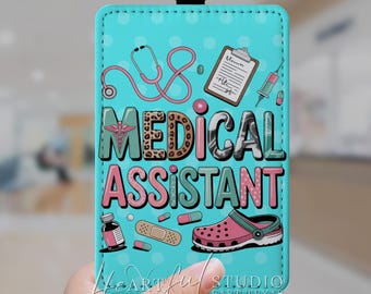 Medical Assistant Badge Holder: Durable Healthcare ID Card