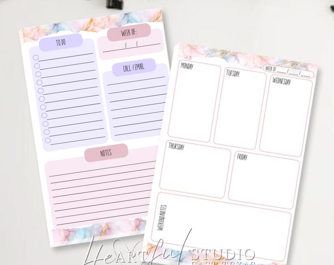 Marble Design Notepad