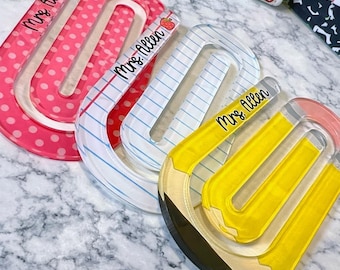 School Theme Jumbo Paperclip Set