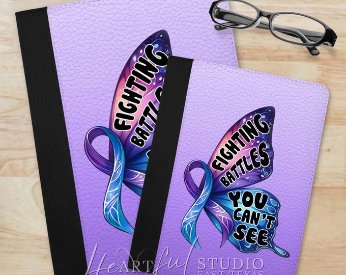 Fighting Battles Padfolio: Mental Health Awareness Gift