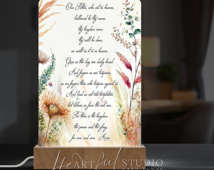 The Lord's Prayer Illuminating Night Light
