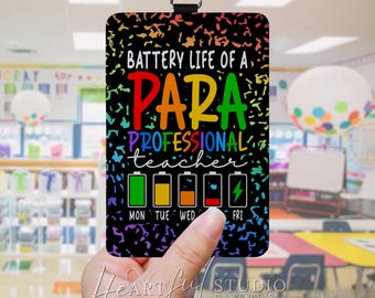 Paraprofessional Battery Badge Holder