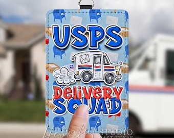 USPS Delivery Squad Personalized Badge Holder