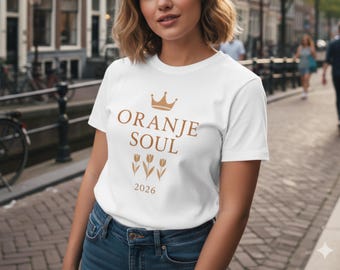 Camicia Koningsdag 2026, T-shirt Heritage olandese, Camicia Oranje Boven, T-shirt del giorno dei re olandesi, Abito per le vacanze olandesi, Koningsdag retrò unisex
