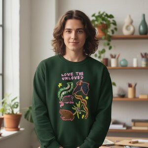 Love the Unloved Sweatshirt • Animal Rescue Crewneck • Adopt Don’t Shop Sweater • Pet Lover Gift • Humane Society Crew • Kindness & Animal image 2