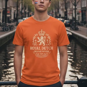 Koningsdag Shirt Nederland • Dutch King’s Day Oranje Tee • Royal Dutch Lion T-Shirt • Holland Party Shirt • Kingsday Festival Top