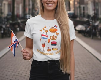 Maglietta Koningsdag 2025 / Maglietta Dutch Kings Day / Maglietta arancione olandese / Maglietta celebrativa olandese / Regalo Dutch Pride