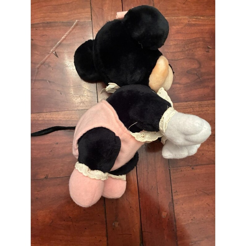 Vintage Baby Minnie Mouse Plush Crawling Vintage Plush image 2