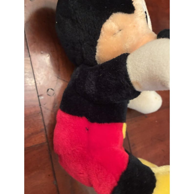 Vintage Mickey Mouse Plush Walt Disney World Disneyland 12" Retro 80s Theme Park image 4