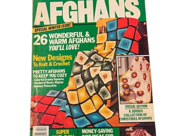 Afghans Special Winter Issue Vol 2 No 4 Afghans to Knit and Crochet 26 Pretty and Warm Afghans to Keep you Cozy - Pre Owned