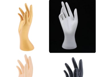 Hand Mannequin Female Arm Display Base Gloves Jewelry Models 21cm Plastic 1  Pair