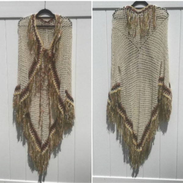 Crochet Poncho - Etsy