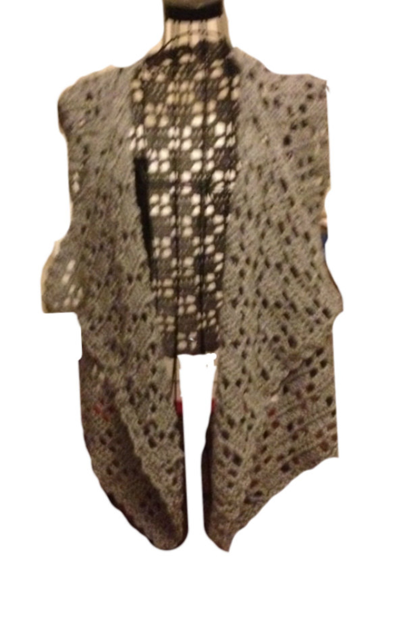 Crochet Asymmetric Vest Shrug Lightweight PDF Crochet Pattern - Etsy