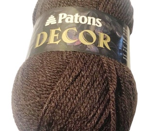 Patons Decor Yarn Chocolate Taupe Discontinued 2 skeins