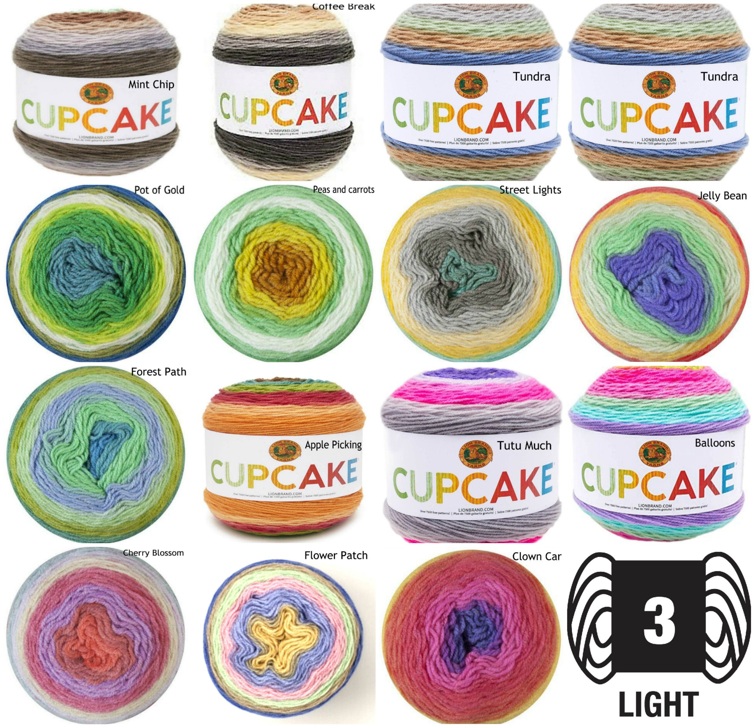 Lion brand cupcake yarn deals