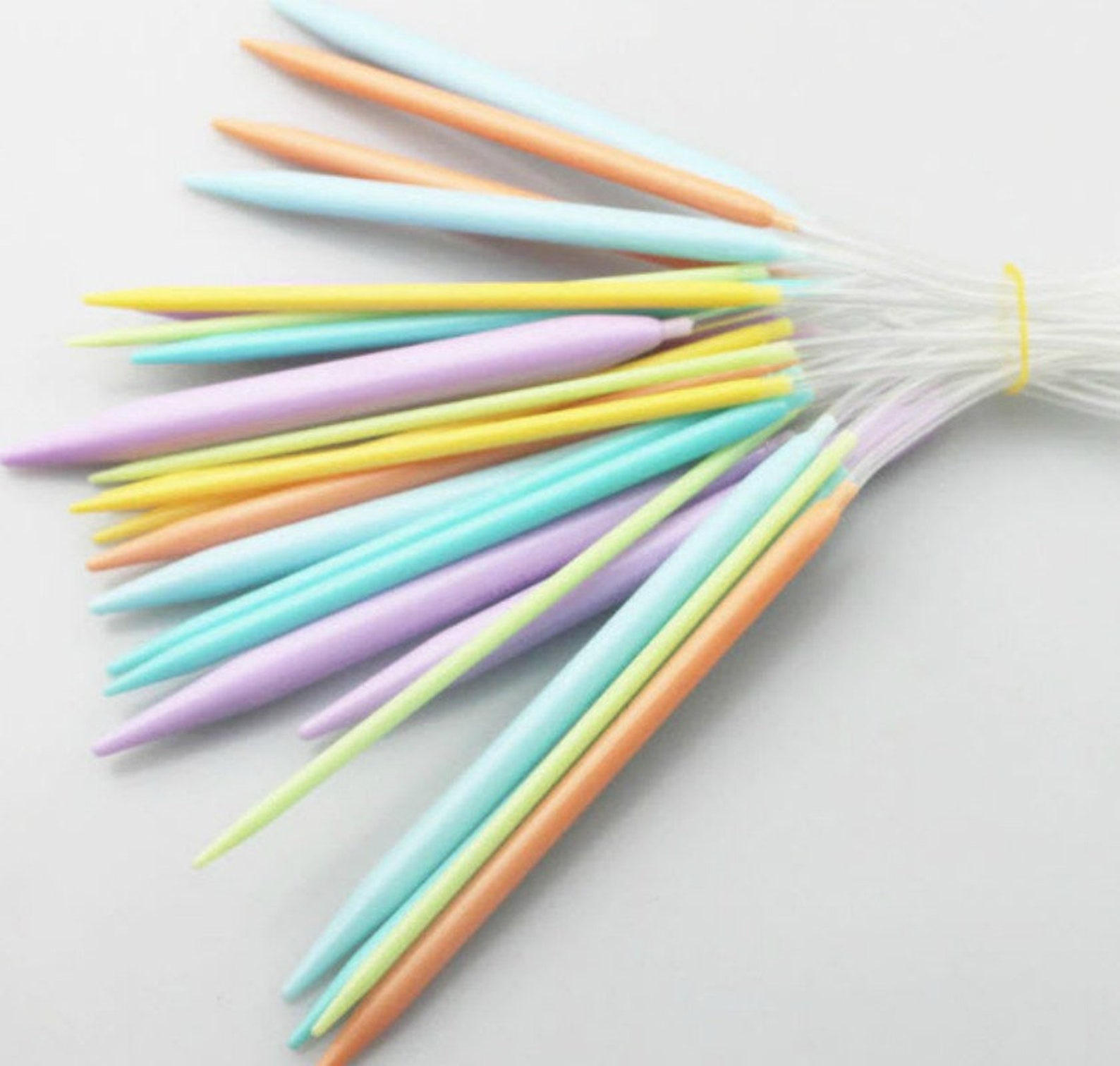 Plastic Circular Knitting Needles Multicolor Sets 16'/ Etsy