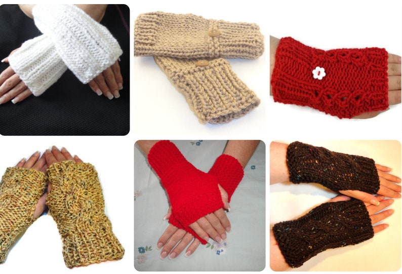 Hand Knit Wrist Warmers Fingerless Gloves Made to Order Etsy