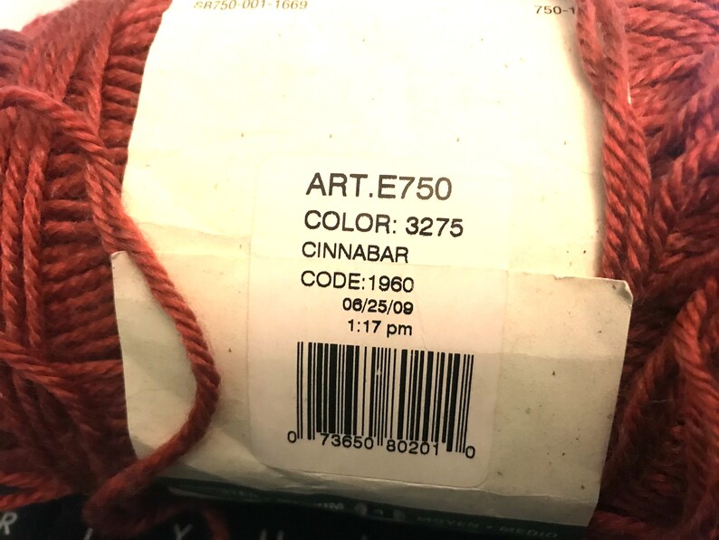 Red Heart EcoWays Recycled Blend Yarn Cinnabar Color 1 Skein Etsy