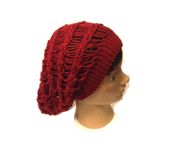 Slouchy Hat Dreadlock Hat Knitting Hat Pattern Beanie Hat Knit Etsy
