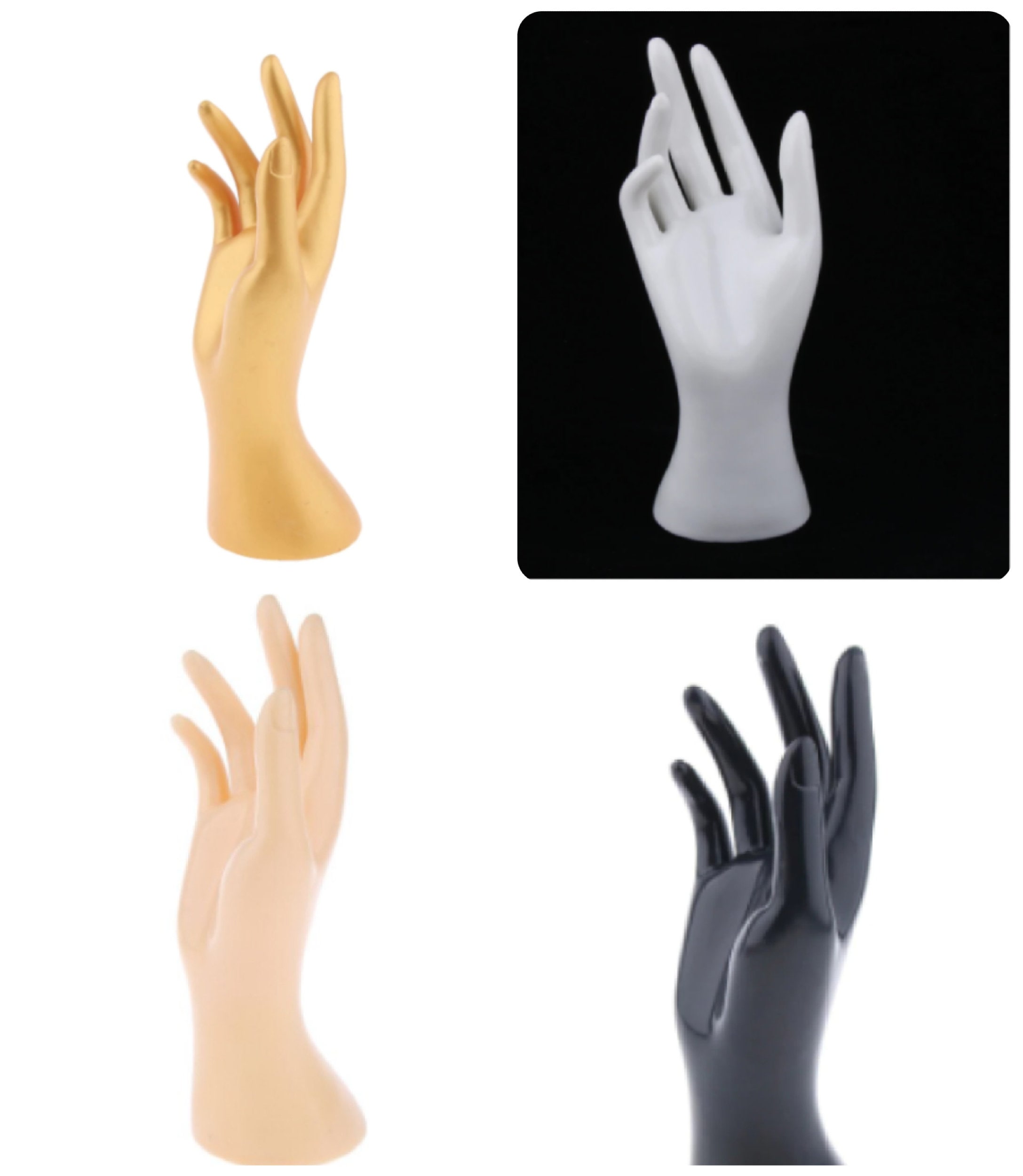 Plastic Female Mannequin Hand Model Store Glove Display Organizer Stand