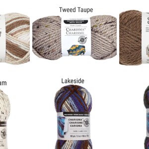 Pack of 4 CHARISMA TWEED Bulky Yarn by Loops and Threads GRAY 