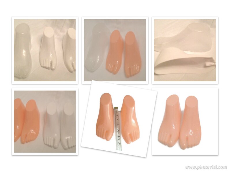 Children Feet Mannequin Plastic Forms Foot Model Barefoot Etsy