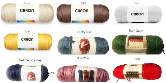 Caron Simply Soft Yarn 2 Skeins Many Colors to Choose 