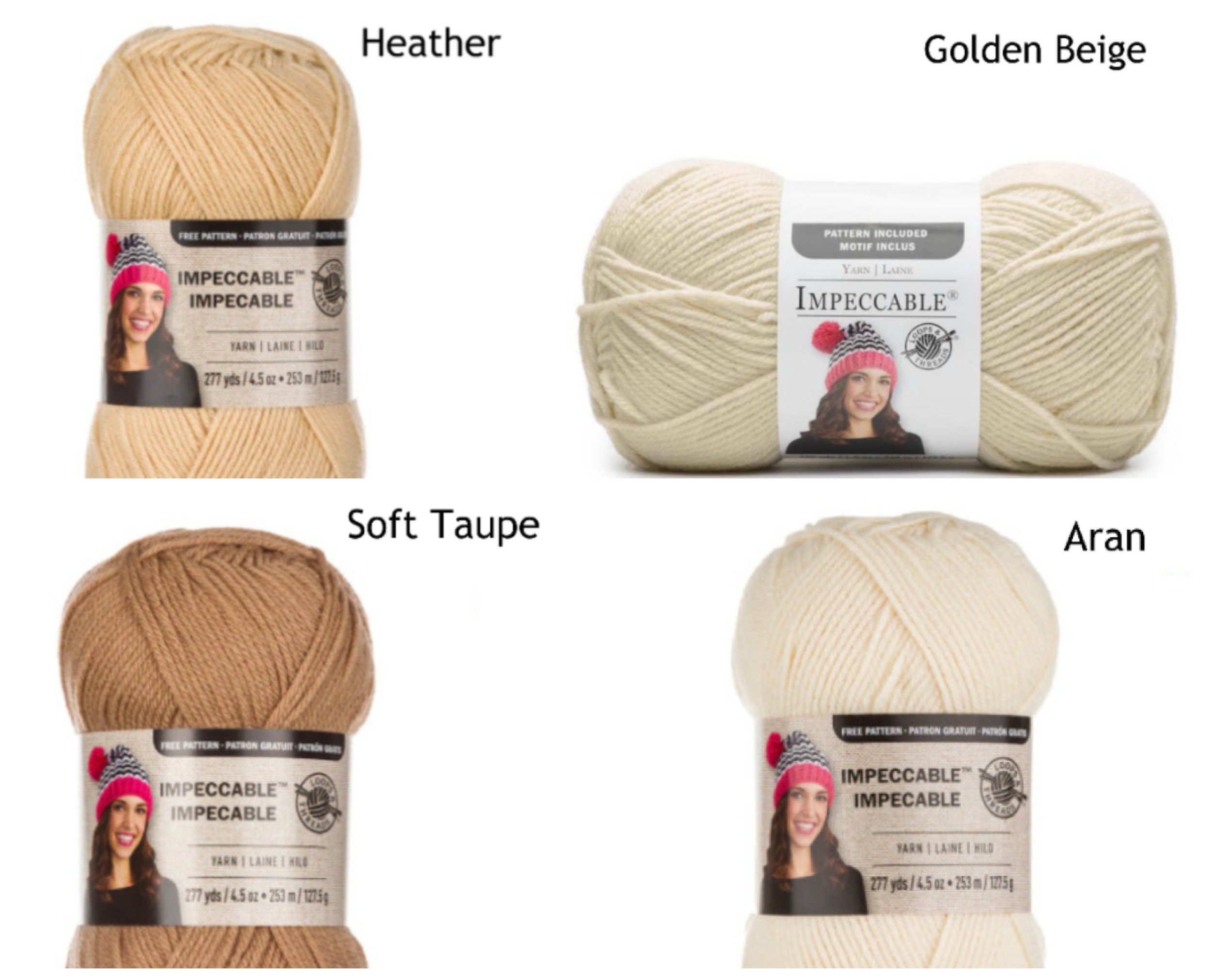 Loops & Threads® Impeccable™ Yarn, Solid Many Colors to Choose From 