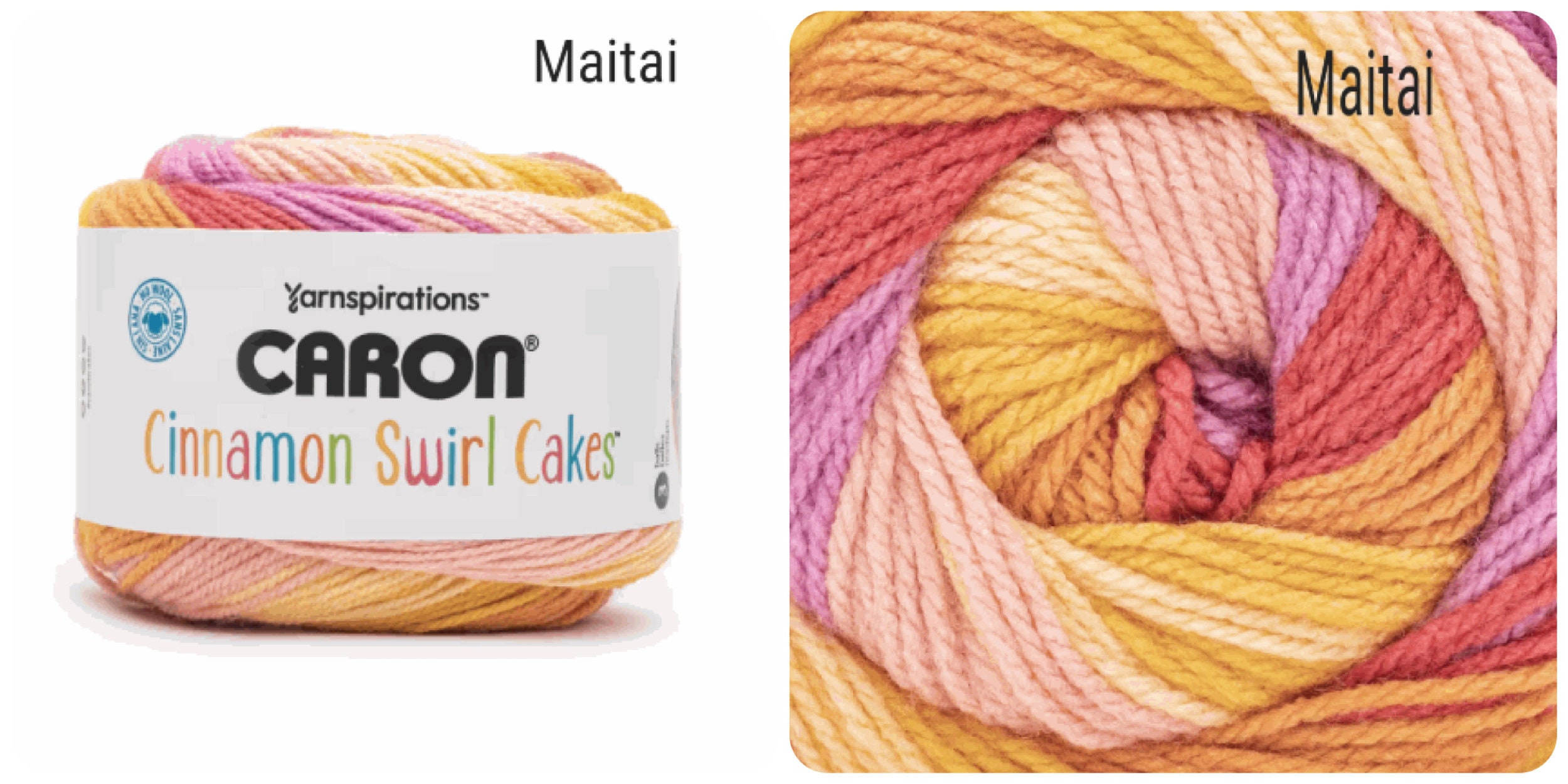 Caron Cinnamon Swirl Cakes Knitting Yarn Oyster Marble Beach Towel Heat  Wave maitai Twilight Surf Hibiscus Limited Edition -  Norway