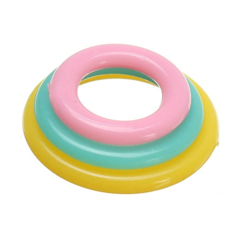 Plastic Stitch Markers No Snag Ring Style Multicolor in 3 Etsy