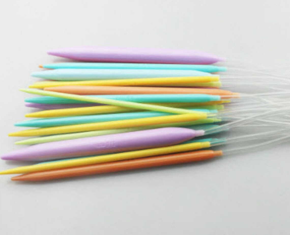 Plastic Circular Knitting Needles Multicolor Sets 16'/ Etsy