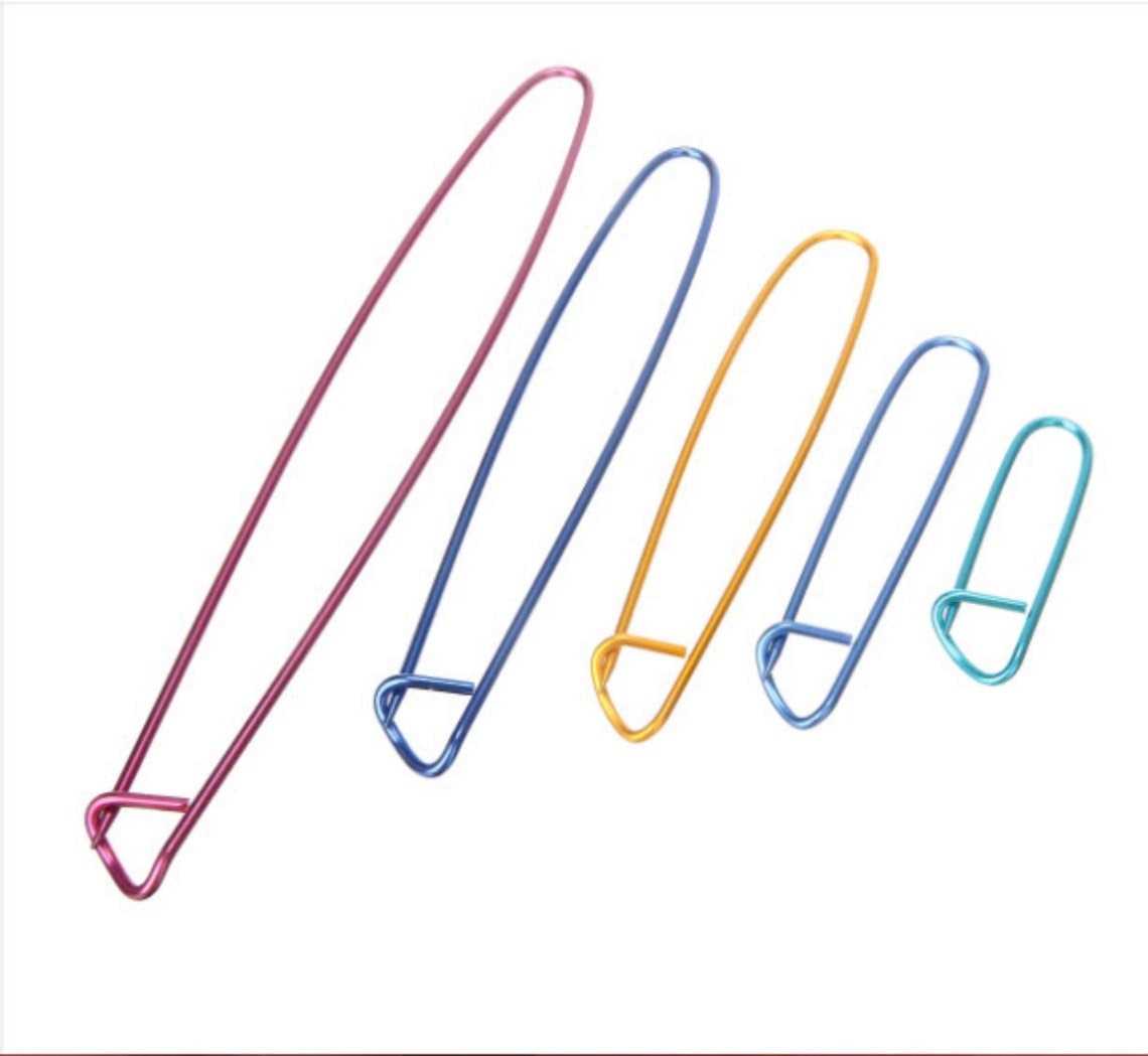 10 Pieces Set Stitch Holders Aluminium For Knitting from XS to Etsy
