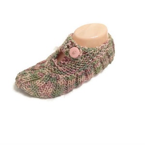 Pocket Slipper Socks One Size Travel Slippers Knitting PDF - Etsy