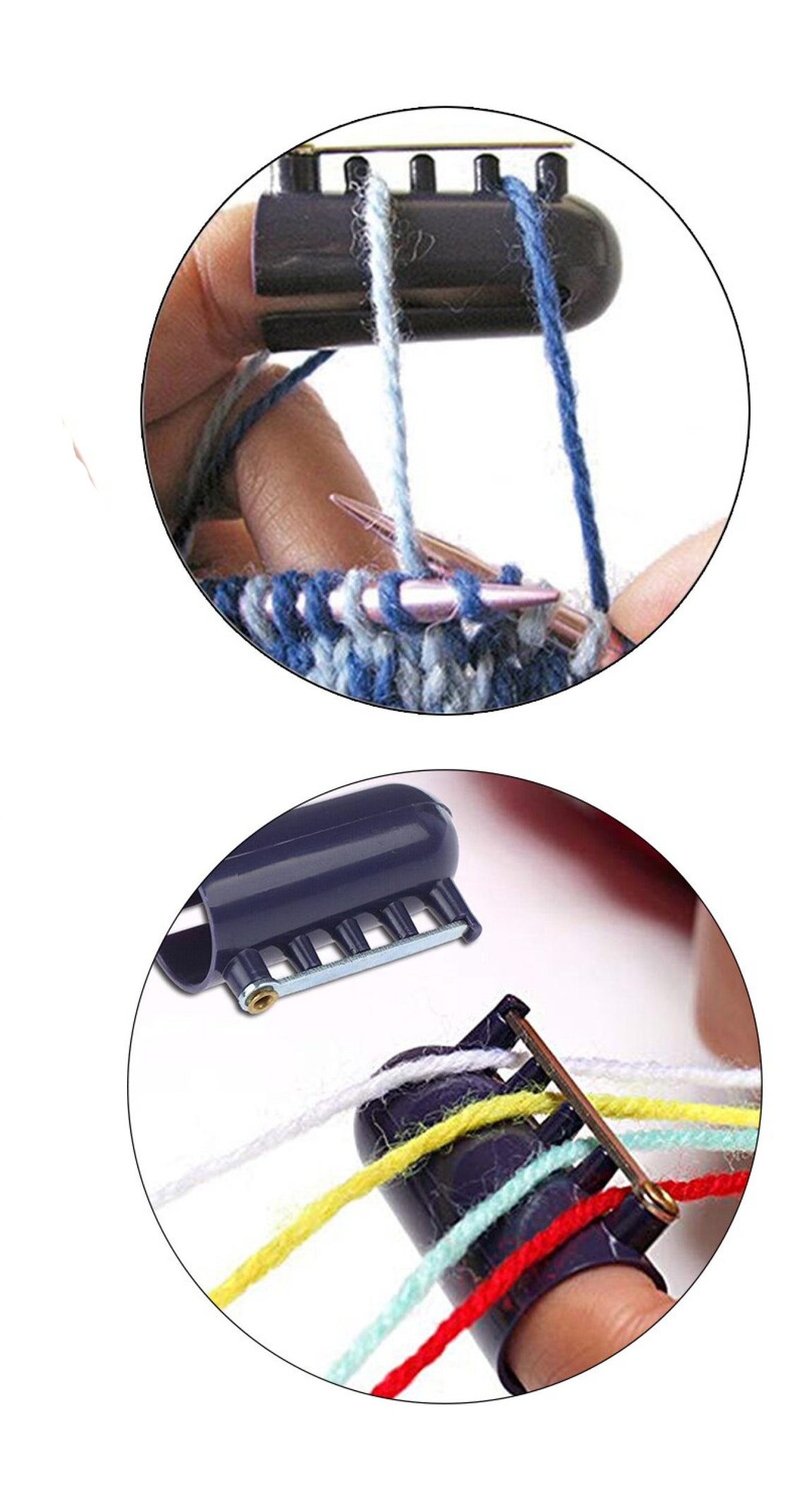 Knitting Thimble Tool Yarn Guide Jacquard Assistant in 3 Etsy