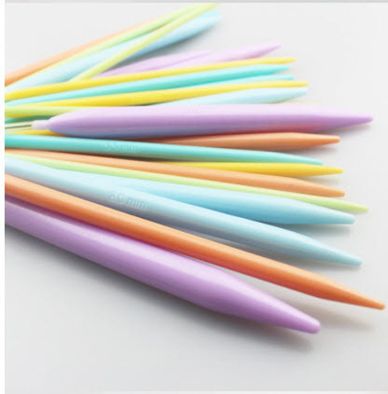 Plastic Circular Knitting Needles Multicolor Sets 16'/ Etsy