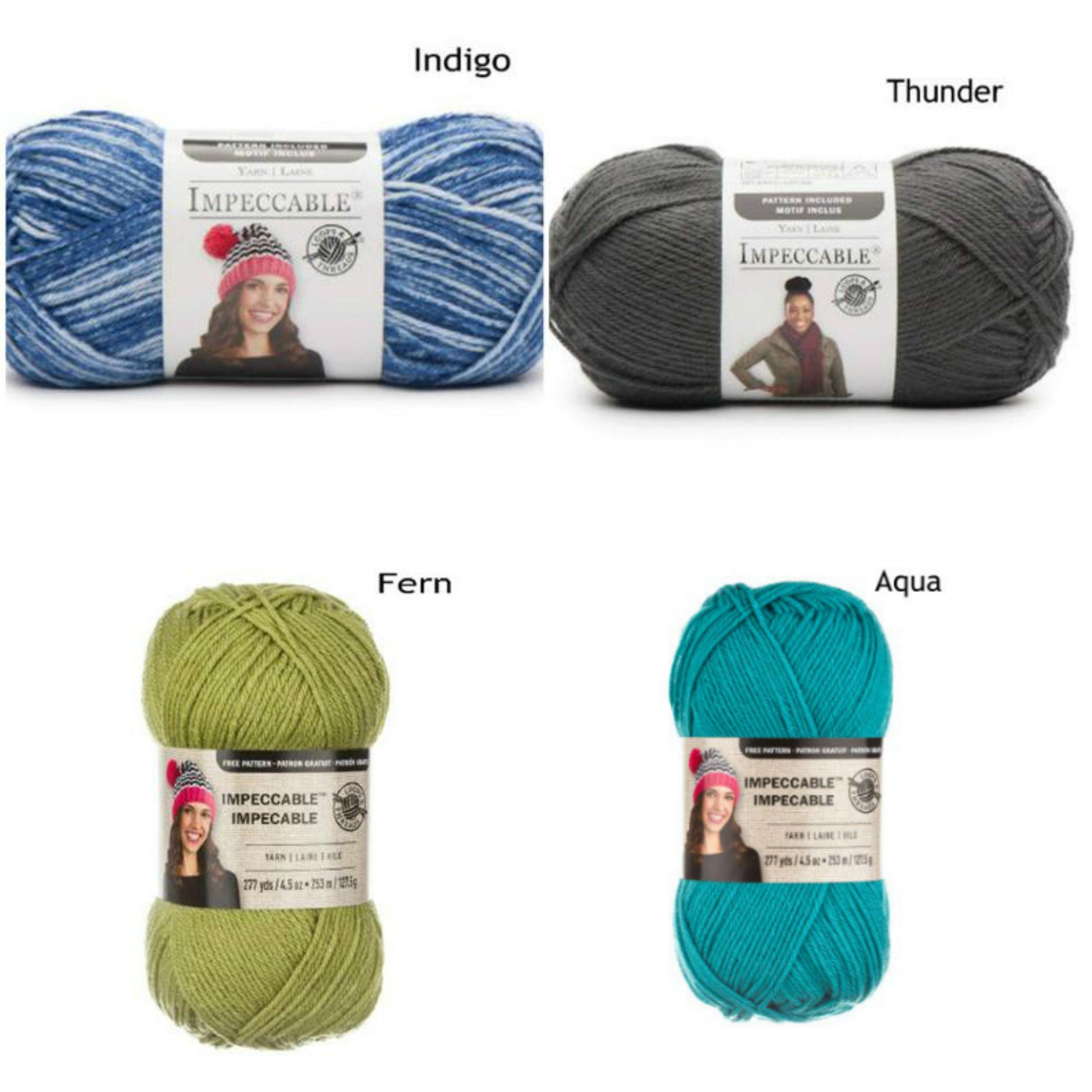 Loops & Threads® Impeccable™ Yarn, Solid Many Colors to Choose From 