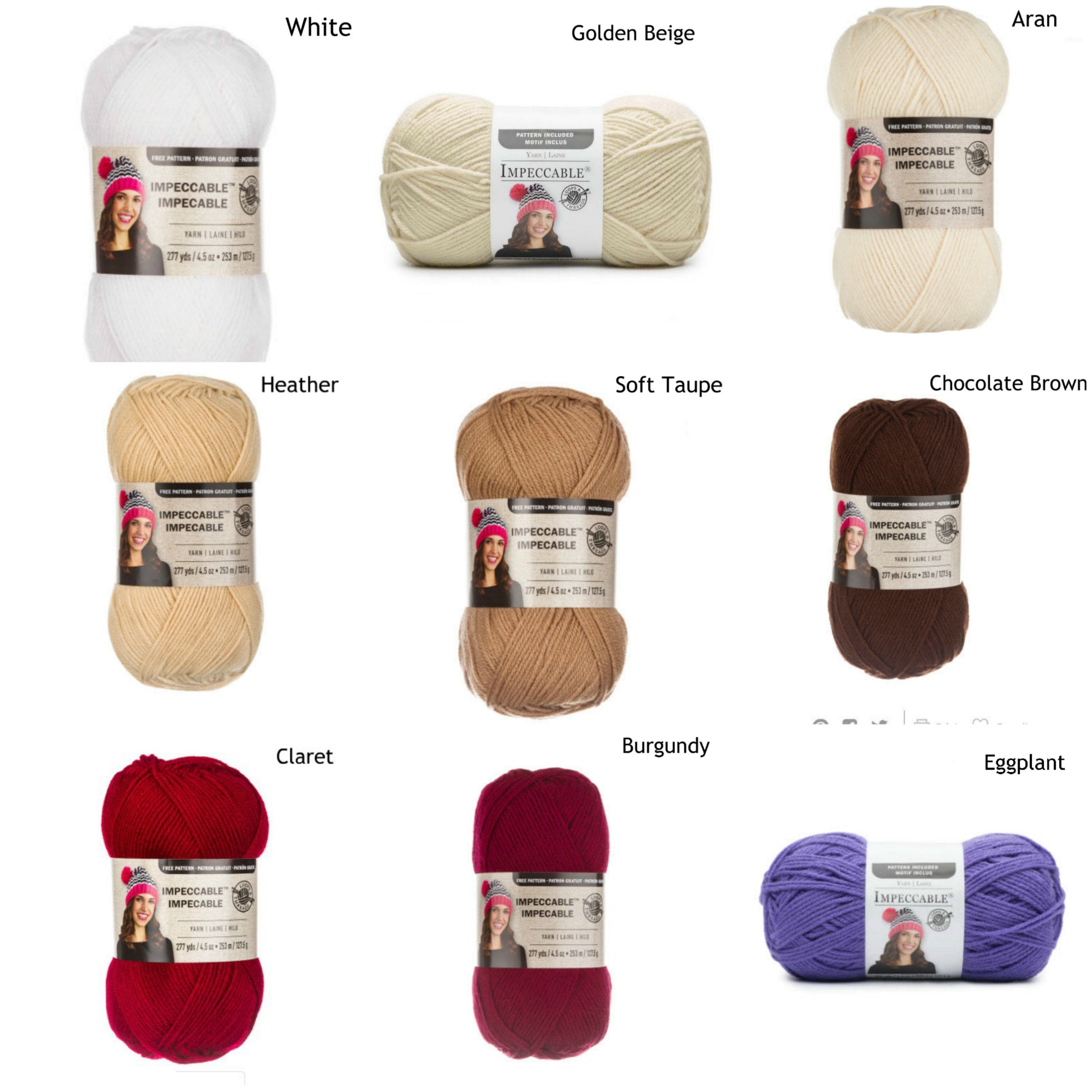 Loops & Threads® Impeccable™ Yarn, Solid Many Colors to Choose From 