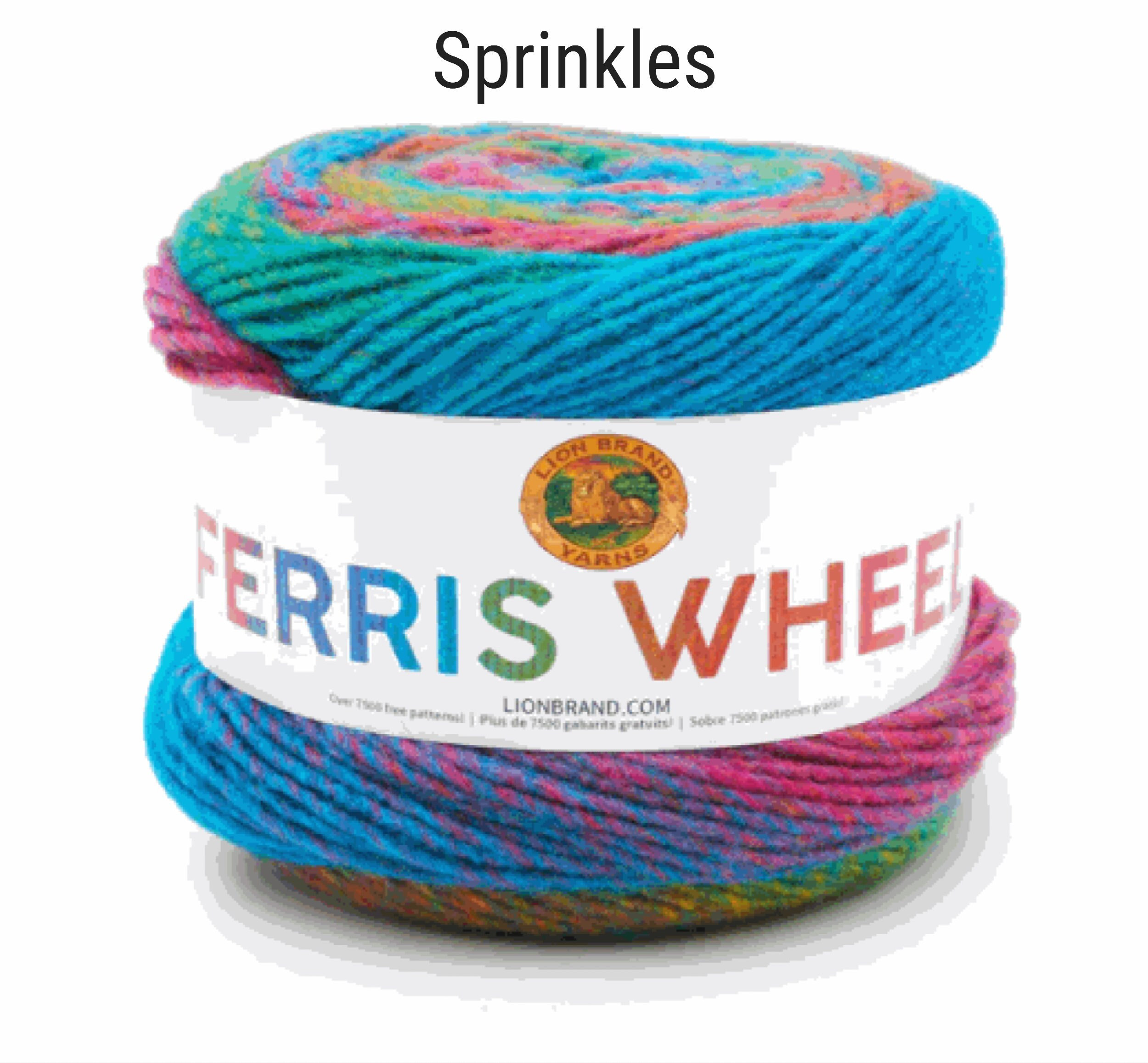 Ferris Wheel Yarn Lot of 3 Cakes in Sprinkles, Soft Colorful Yarn, Yarn for  Baby Items, Yarn for Crocheting, Yarn for Craftsmelinas Crafts 
